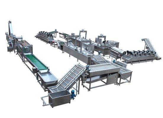 Αυτόματη γραμμή παραγωγής τηγανιτών πατατών εξοπλισμού επεξεργασίας τροφίμων πρόχειρων φαγητών/τσιπ πατατών